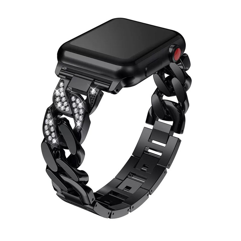 GENERICO - Pulsera metálica mujer acero inoxidable para Apple Watch Todas Series.