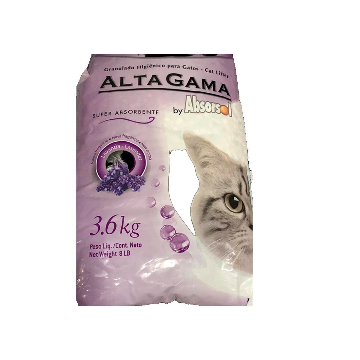 DRAG PHARMA - Arena Sanitaria Gatos Alta Gama Aroma Lavanda 3.6 kg