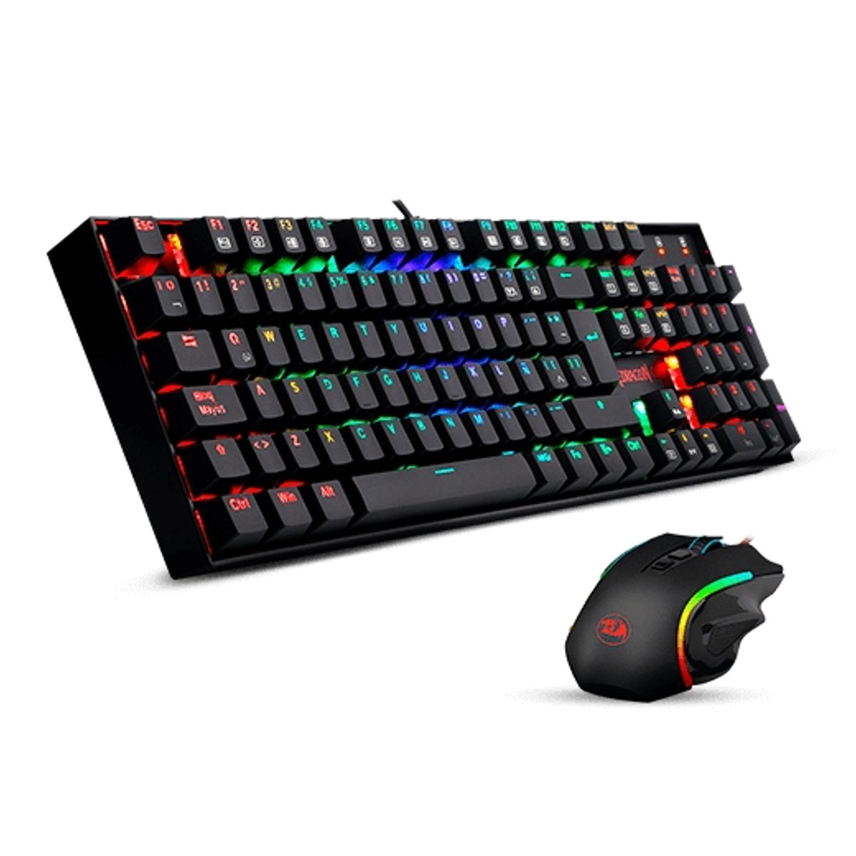 REDRAGON - Kit Gamer Redragon 2 En 1 Teclado Mitra Rgb + Mouse M607