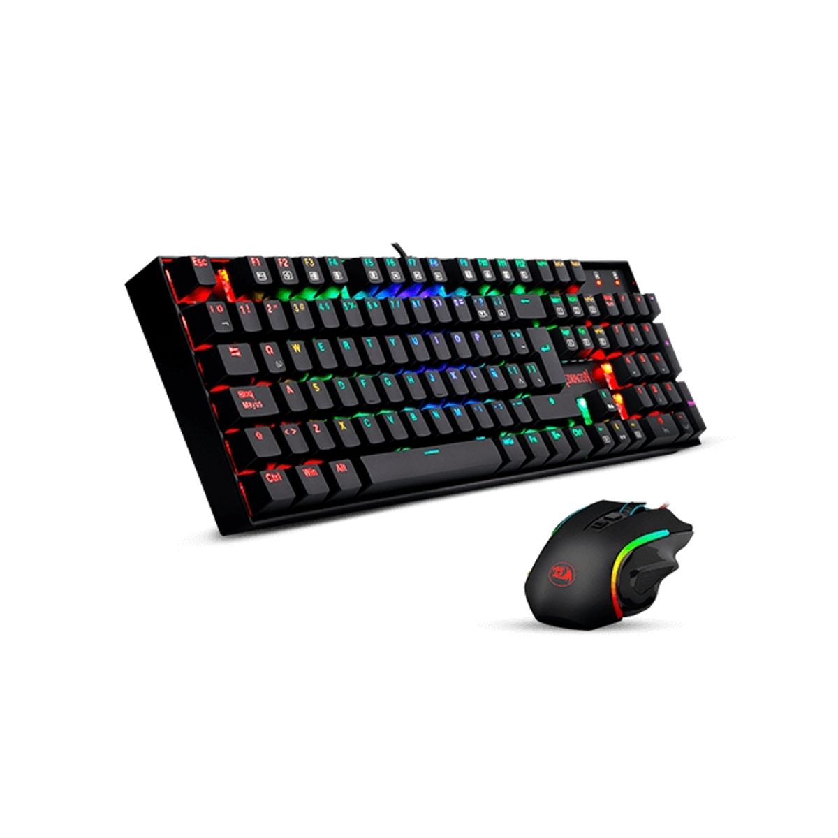 REDRAGON - Kit Gamer Redragon 2 En 1 Teclado Mitra Rgb + Mouse M607