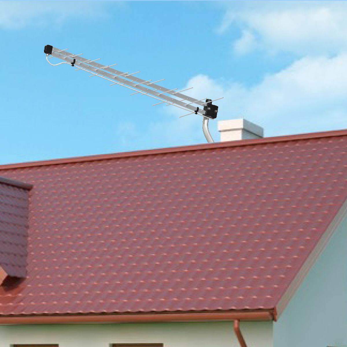 BRASFORMA - Antena HD Brasforma 18dbi + Mástil + 16m Cable de regalo  LTE3218K