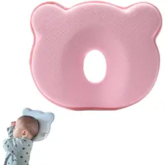 AIZO - Cojín Cabeza Plana Bebé Espuma de memoria rosa muebles de dormitorio