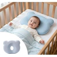 Almohada Bebé Memory Foam Anti-Plagiocefalia AzulRosa