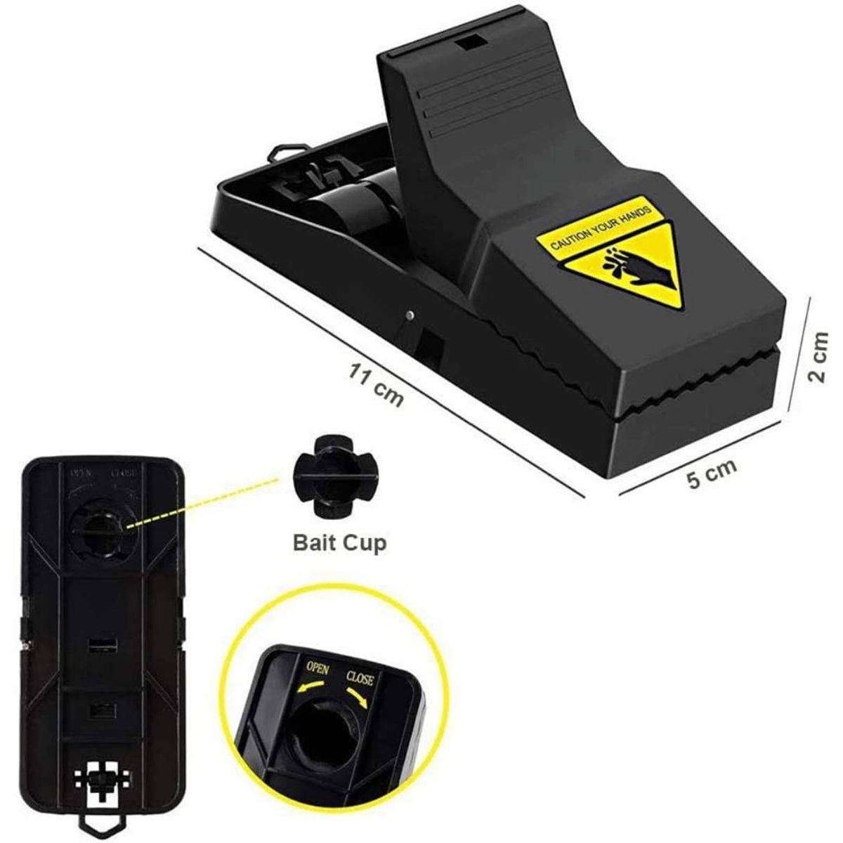 AIZO - AIZO Trampa Para Ratones Segura Y Efectiva  6PK