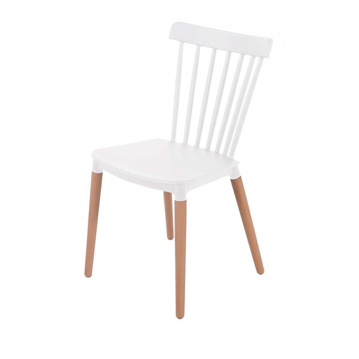 EL BARCO - Silla Windsor Blanca