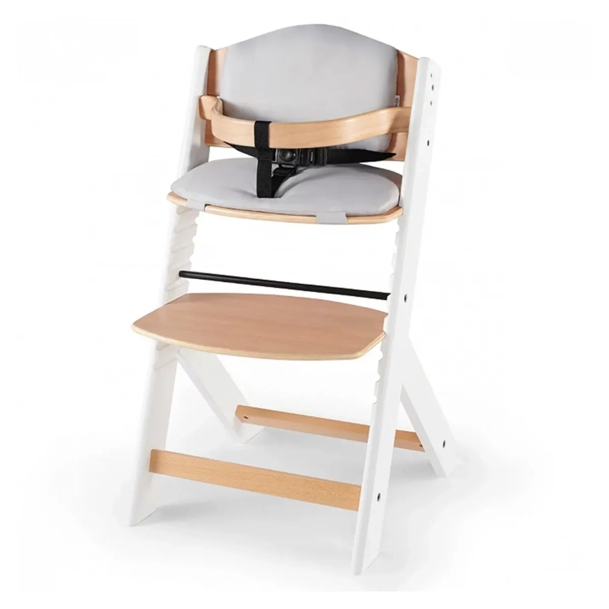 KINDERKRAFT - Silla de comer Evolutiva ENOCK Wood Blanco KINDERKRAFT