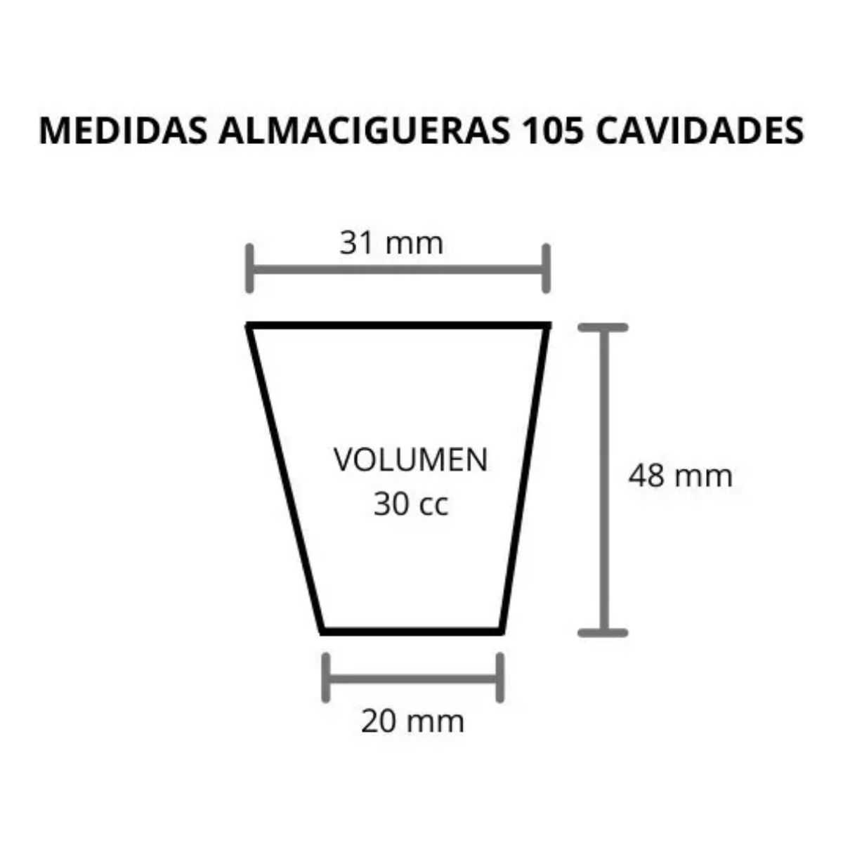GENERICO - Almaciguera 105 cavidades (10 unidades)
