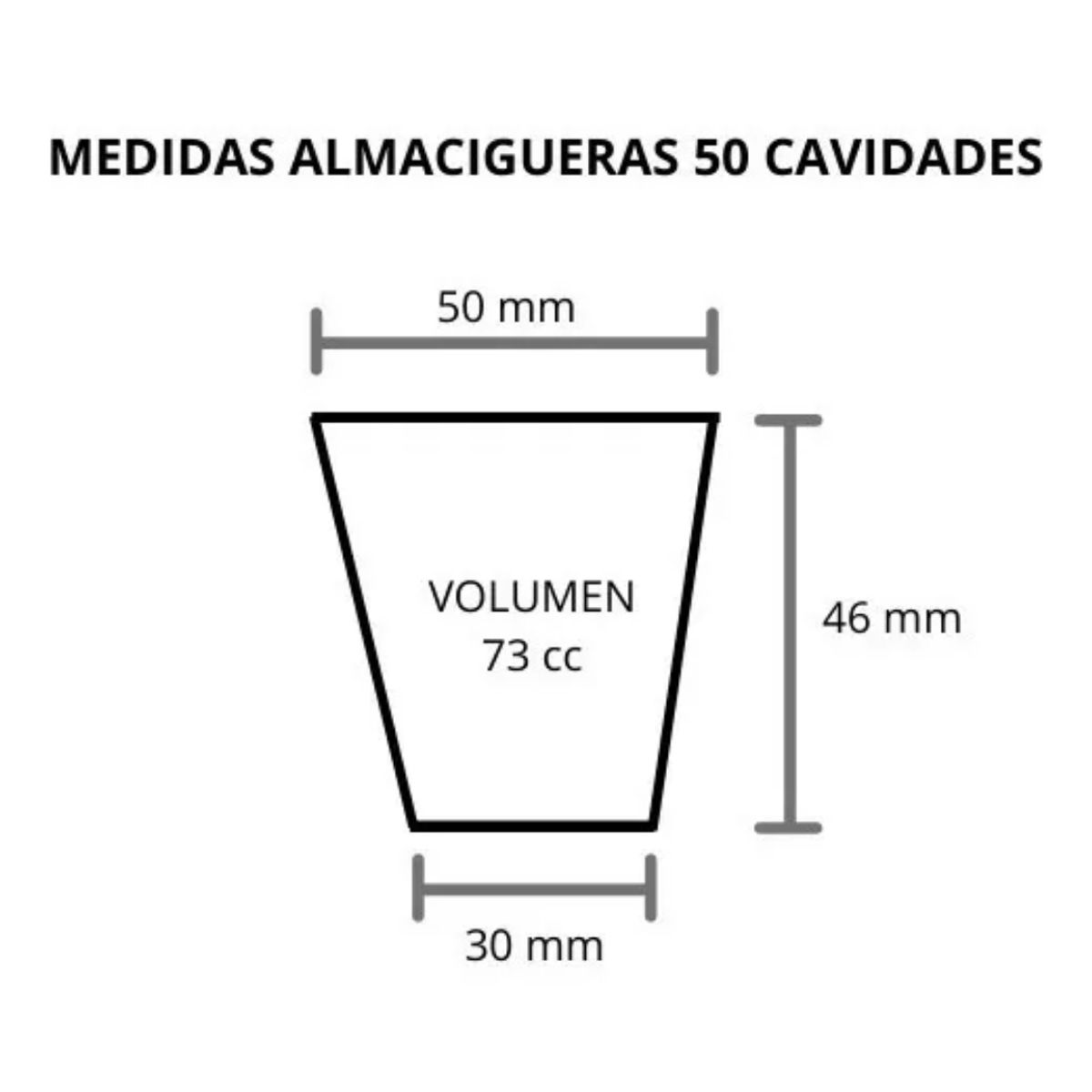 GENERICO - Almaciguera 50 cavidades (10unidades)