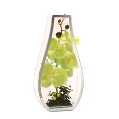 GENERICO - Florero adorno de cristal 32 cm Orquídea verde