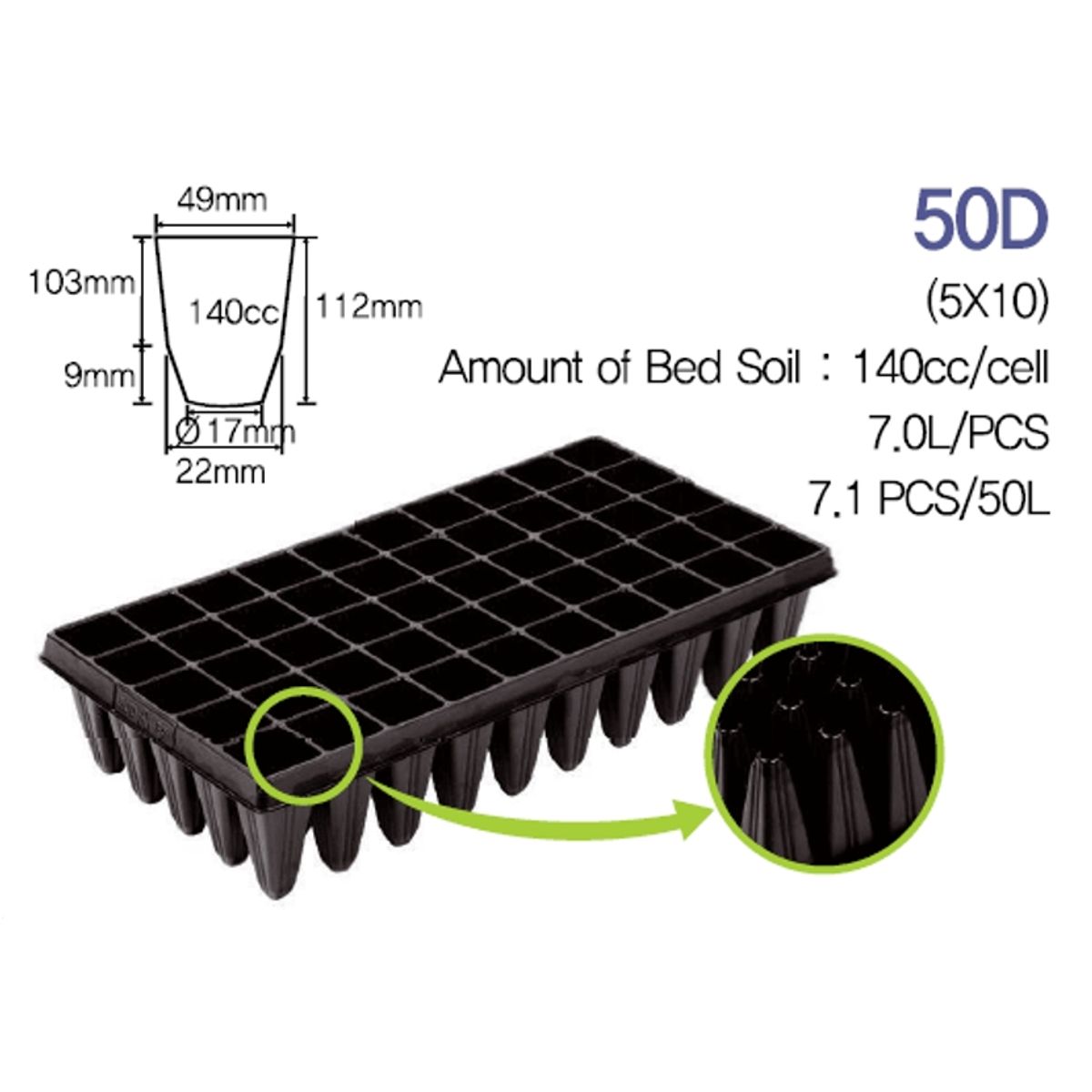 GENERICO - Almaciguera Forestal 50 cavidades (10unidades)