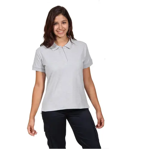 90 GRADOS - Polera Pique Mujer Manga Corta Gris
