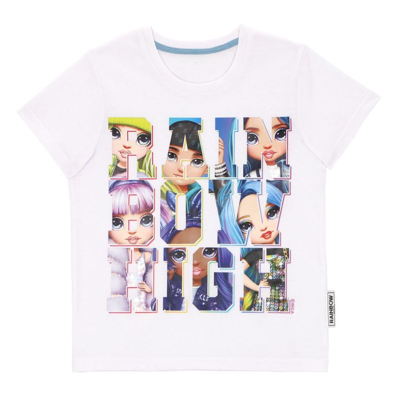 RAINBOW HIGH - POLERA MANGA CORTA RAINBOW HIGH BLANCO