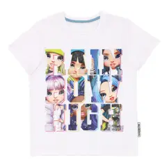 RAINBOW HIGH - POLERA MANGA CORTA BLANCO