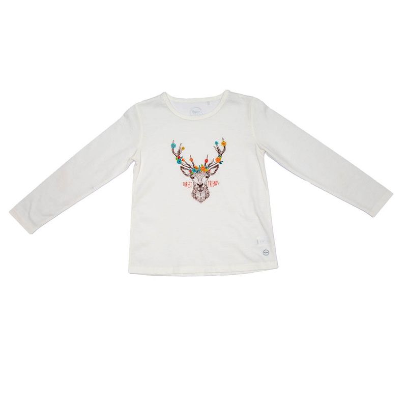 PILLIN - Polera M/L Estampada Niña Crudo Pillin PILLIN