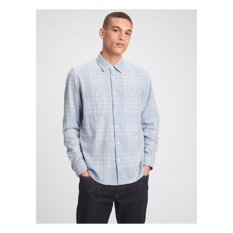 GAP - Camisa Franela Celeste GAP