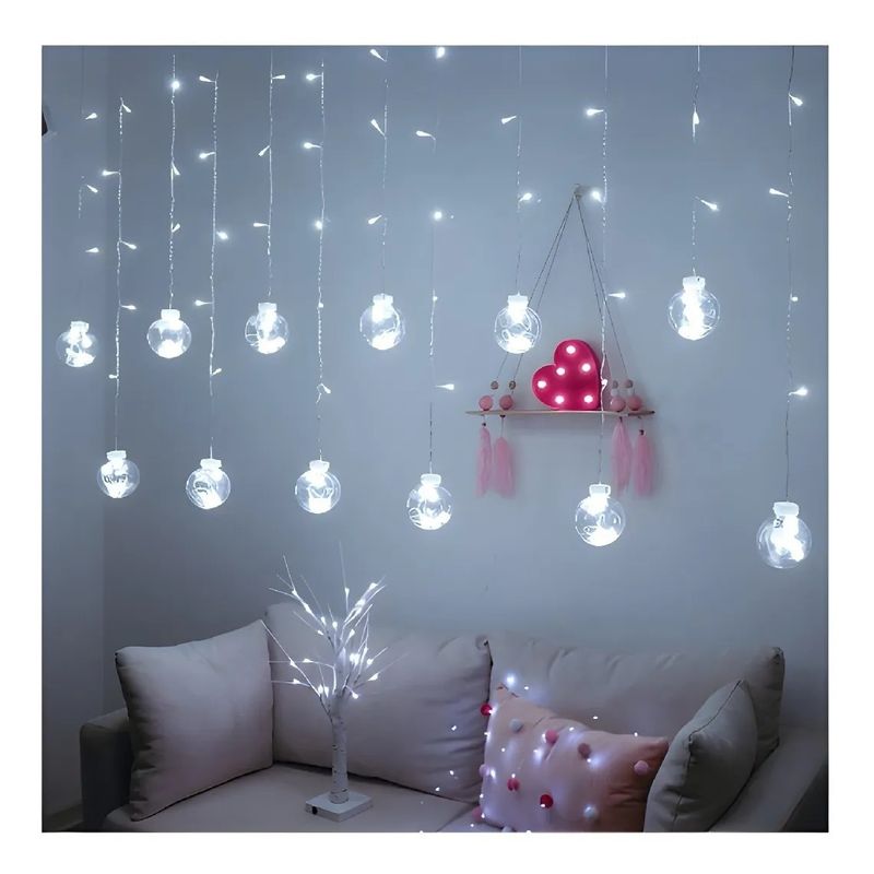 GENERICO - Cortina De Luces Led Cascada Luces Guirnalda Bambalina 3m