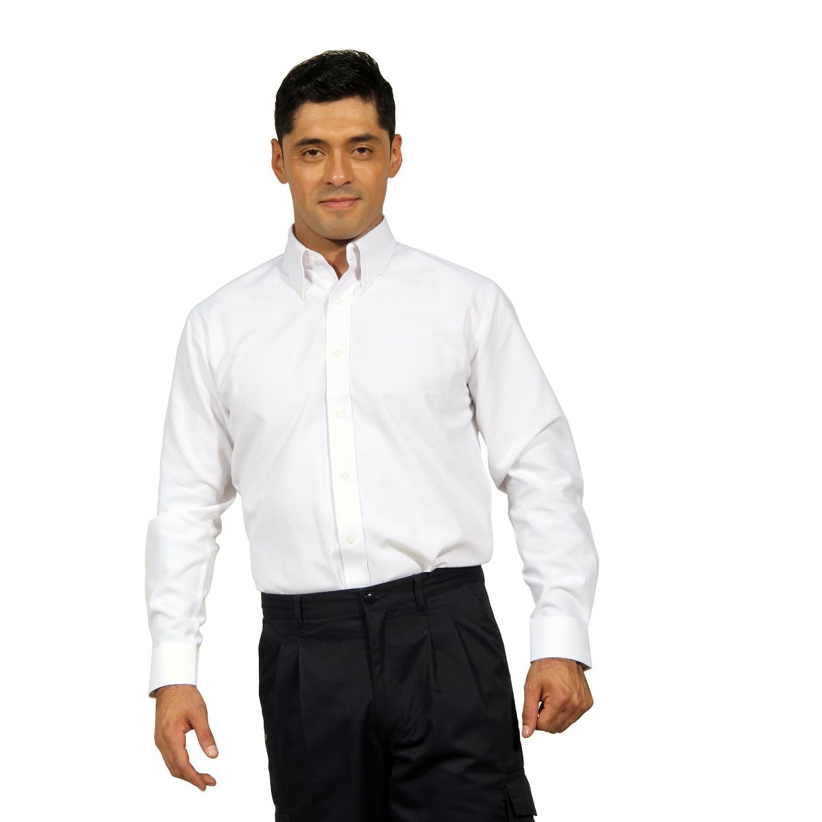 90 GRADOS - Camisa Oxford bolsillo suelto Blanca