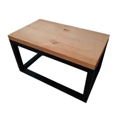 GENERICO - Mesa Centro Genova Alerce y Negro 80x45x45
