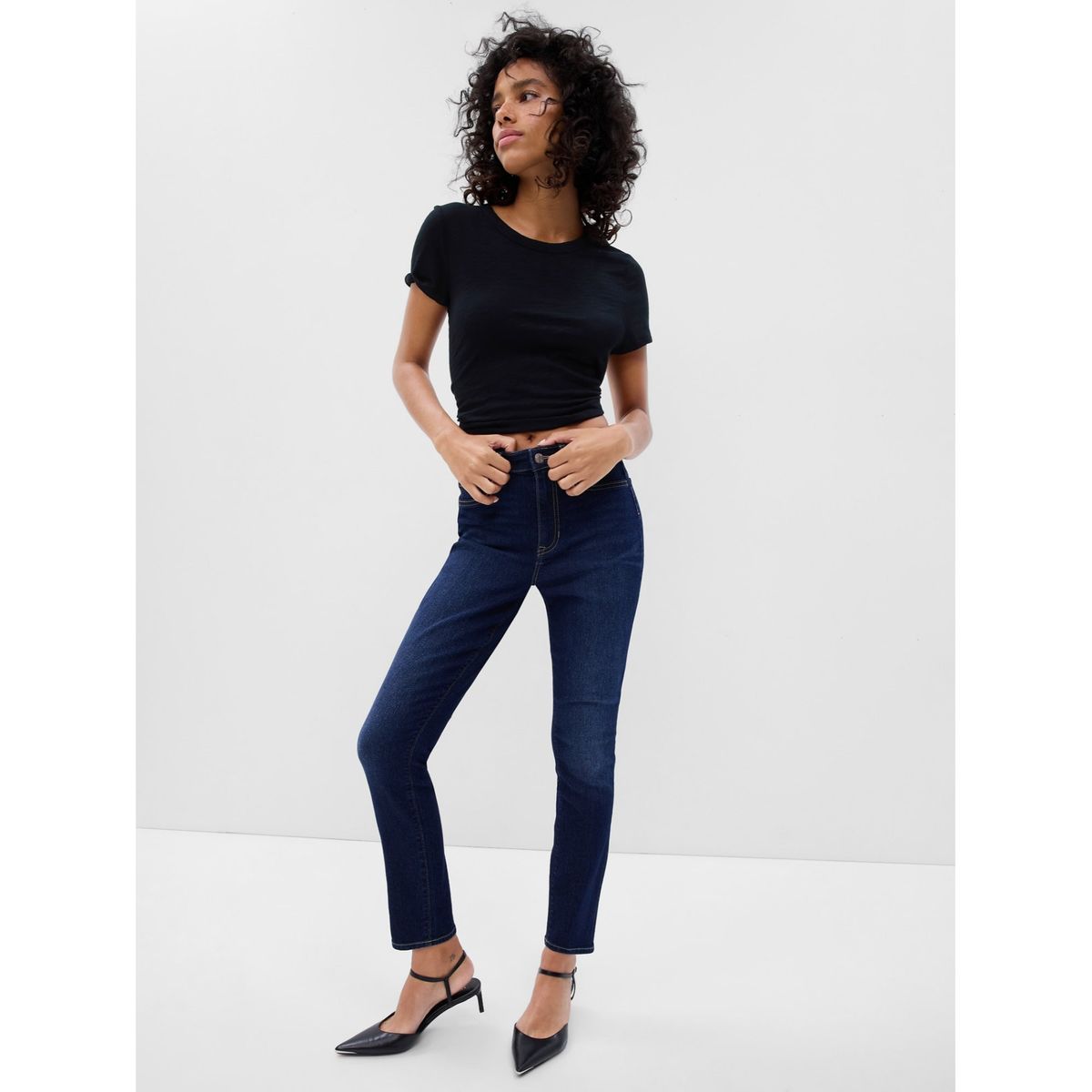GAP - Jeans Jegging Dark Moon Mujer Azul