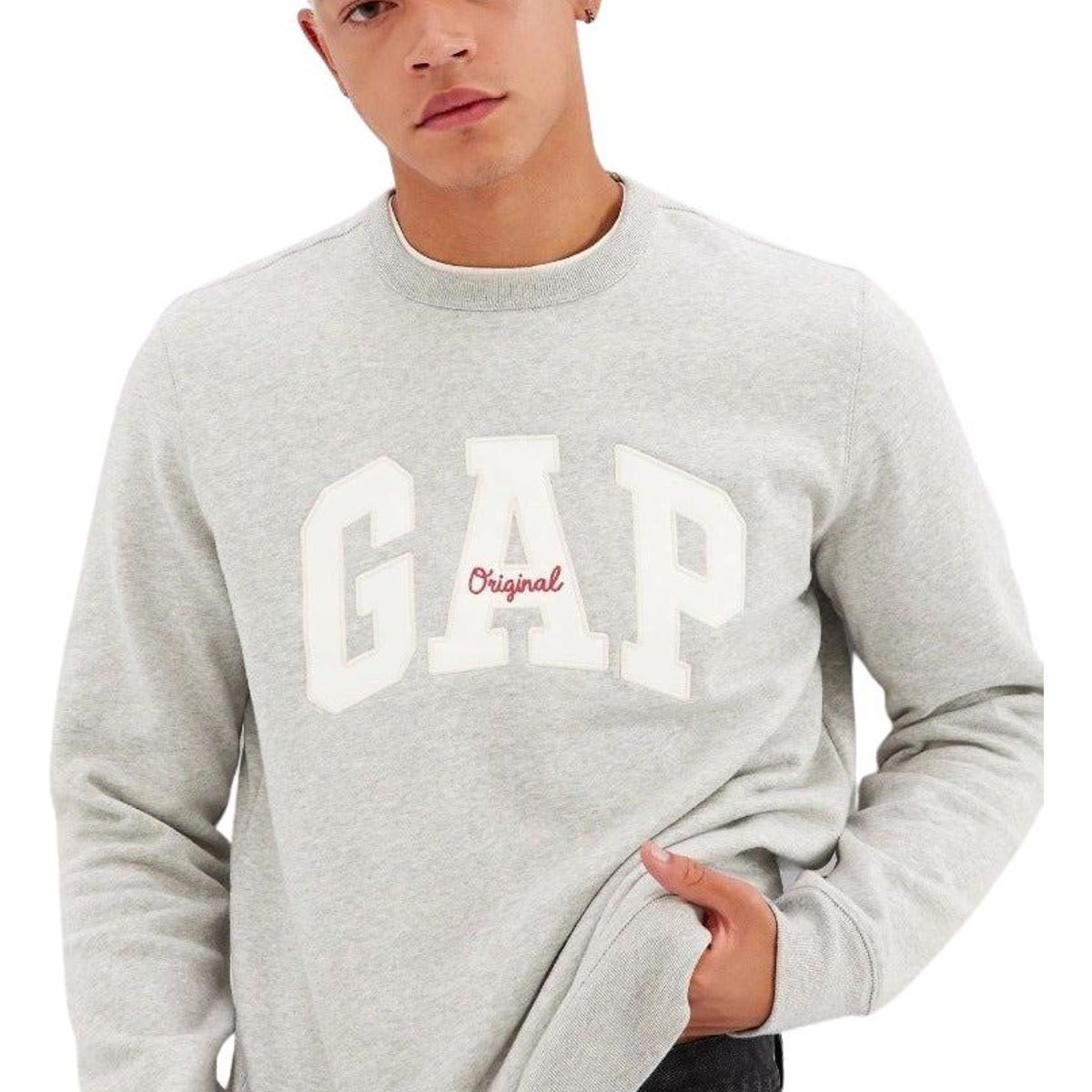 GAP - Poleron Logo Cuello Redondo Gris GAP