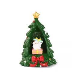 GENERICO - Lámpara Navideña Pino Árbol De Navidad Con Santa-Regalo Luz