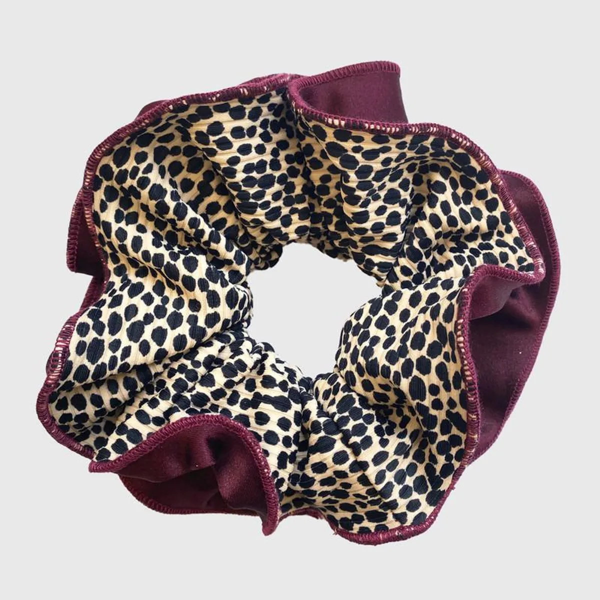 MARIA PASKARO - Scrunchie Tulipan L Chita Cherry Maria Paskaro - Burdeos