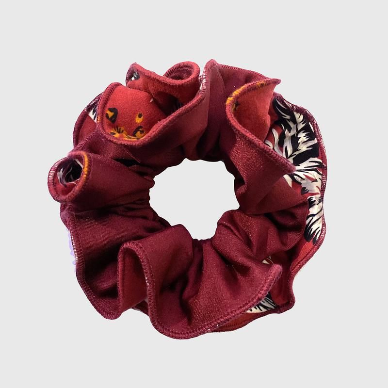 MARIA PASKARO - Scrunchie Tulipan M Palmeras Cherry Maria Paskaro - Rojo