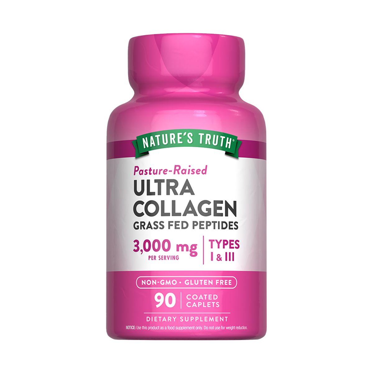 NATURE'S TRUTH - Colageno Hidrolizado Tipo I & III con Vitamina C 90 Comp. NATURE'S TRUTH