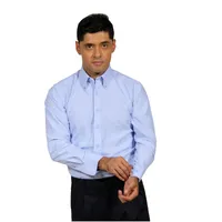 Camisa Oxford Celeste con Bolsillo