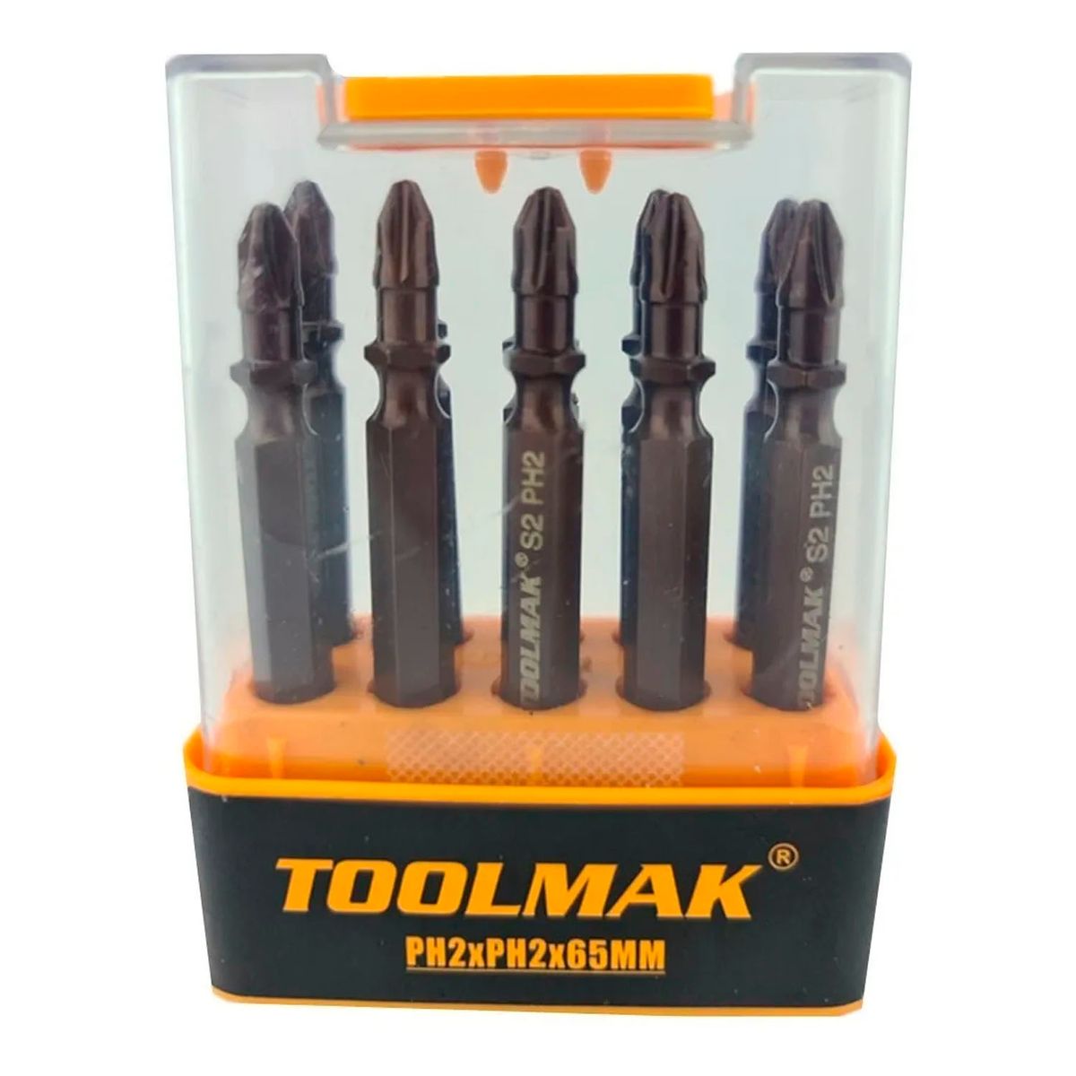 GENERICO - Set Kit Juego Puntas Phillips Ph2 Doble Magnetico 10pcs Tmk