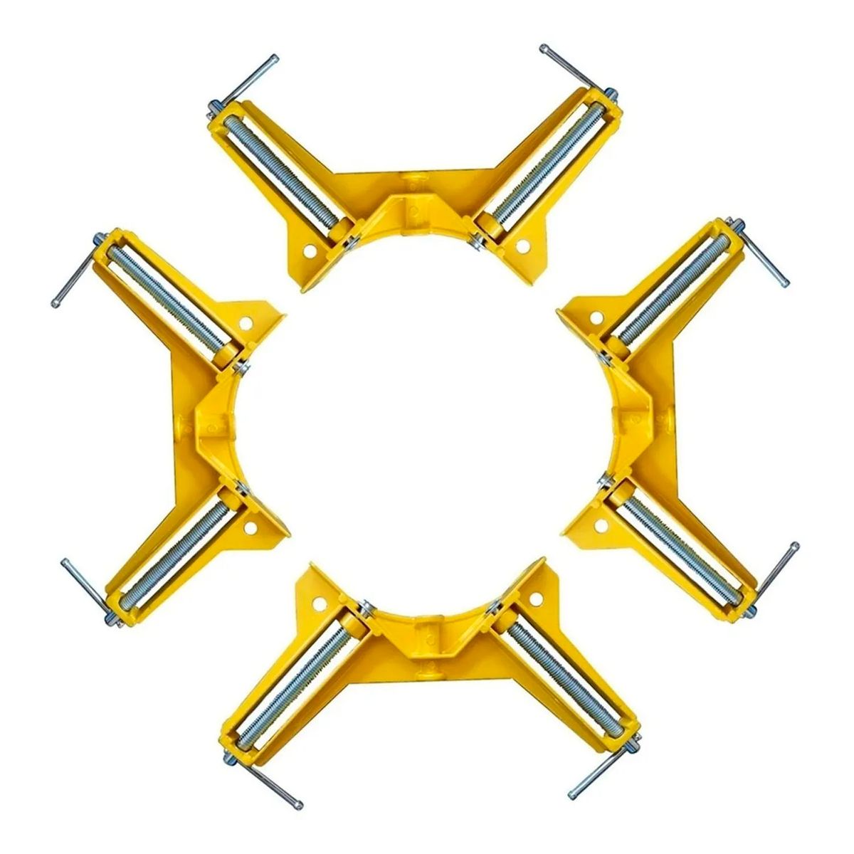 GENERICO - Pack 4 Prensa Esquina Esquinera Para Madera Toolmak