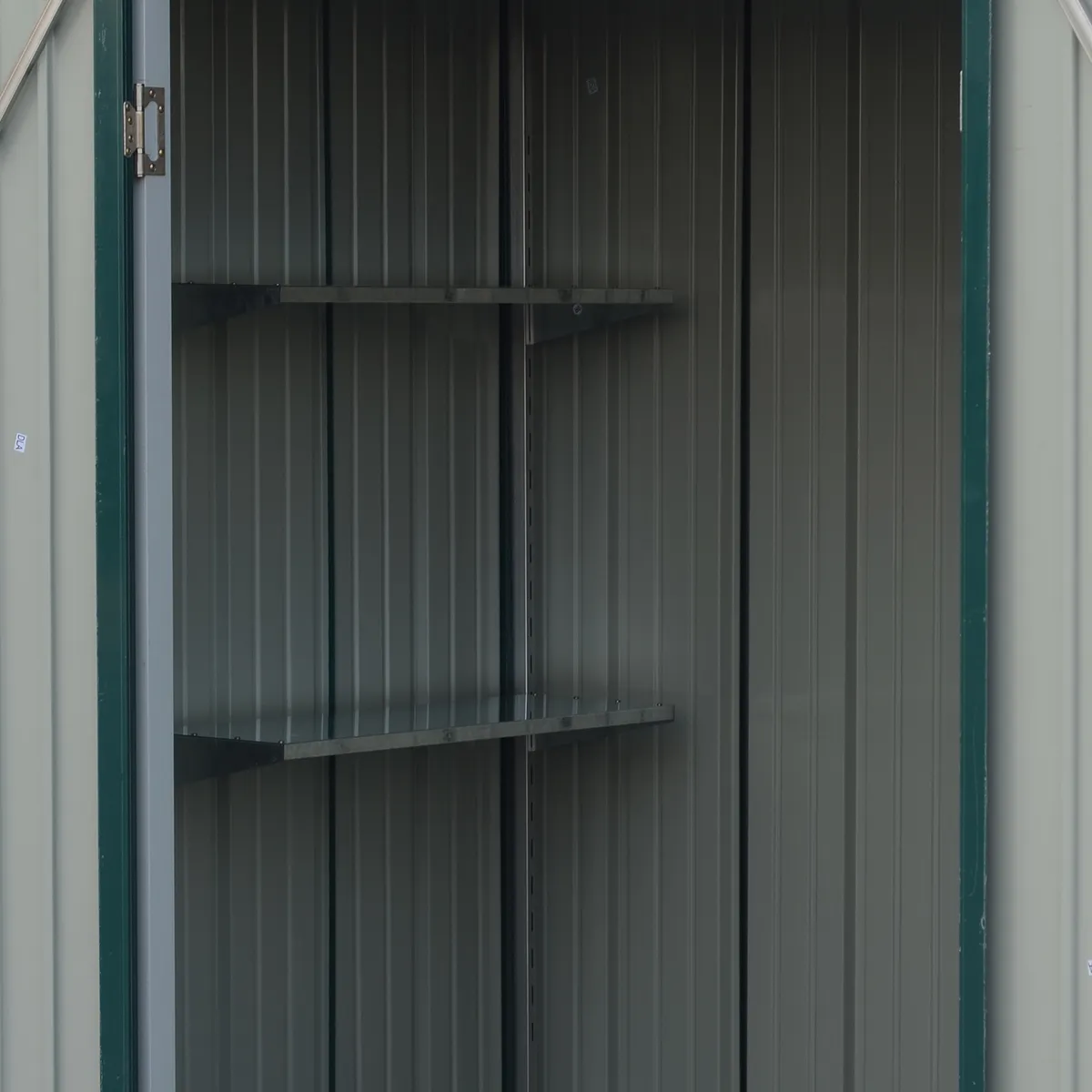 EL BARCO - BODEGA JARDÍN CON REPISAS 198x126x212 HOMESHED COLOR VERDE