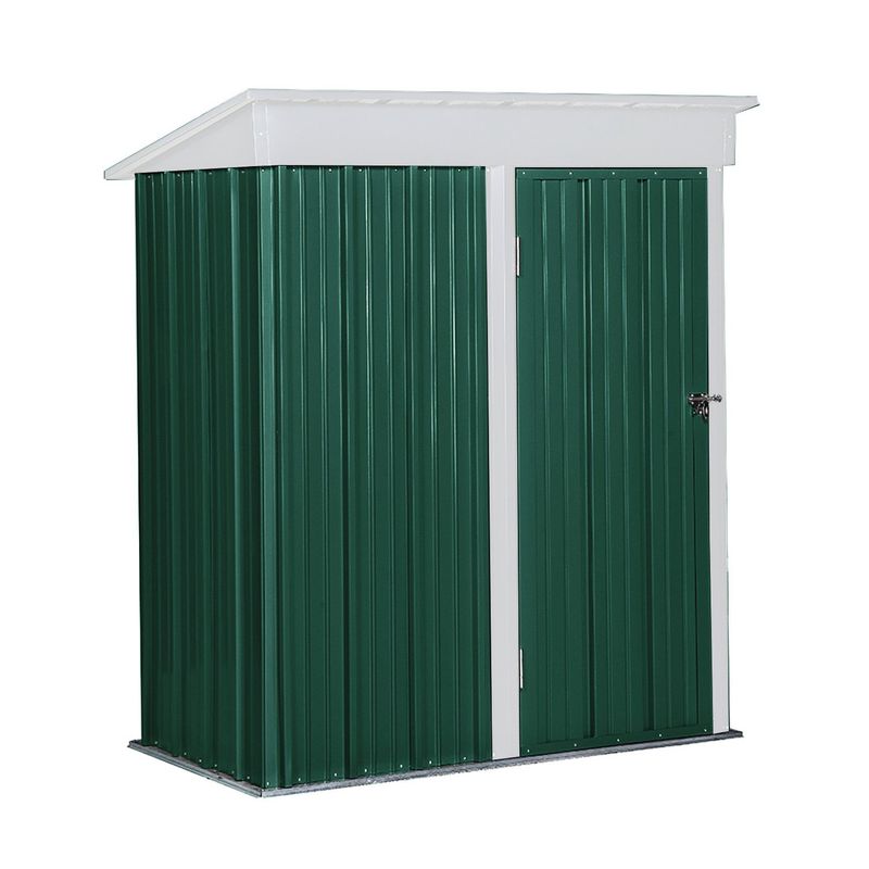 EL BARCO - Bodega Jardín Con Repisas 162x92x180 Boxshed Verde.