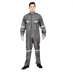 90 GRADOS - Overol Poplin Gris con reflectante