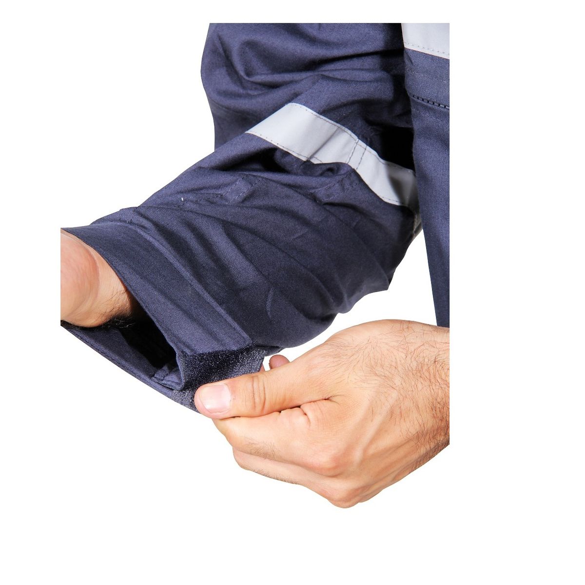 90 GRADOS - Overol Poplin Gris con reflectante