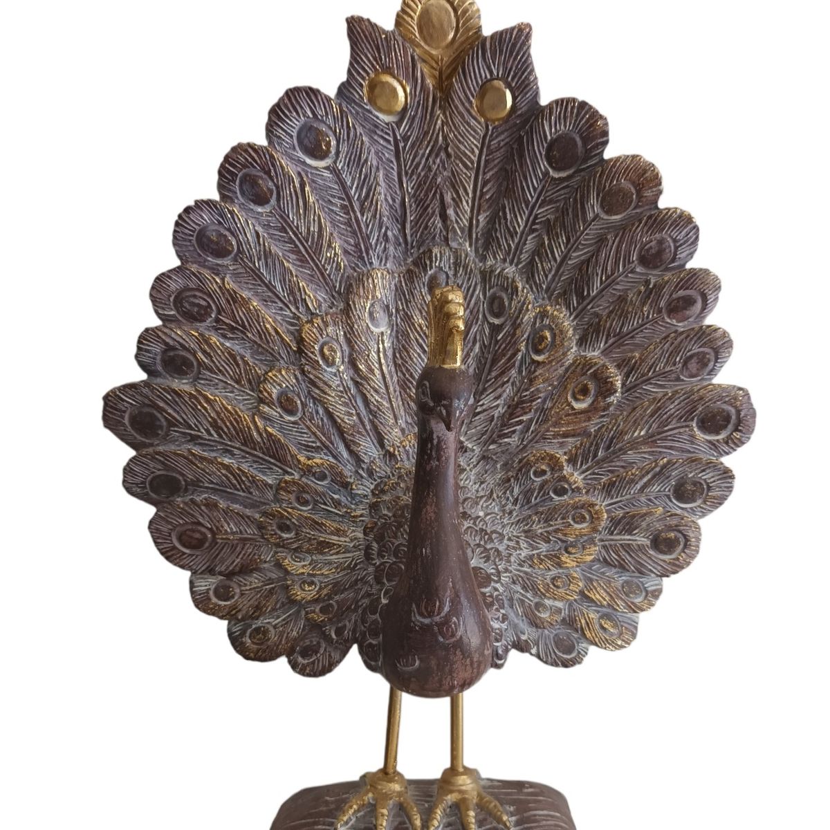 KADAR - FIGURA POLIRESINA  PAVO REAL KADAR