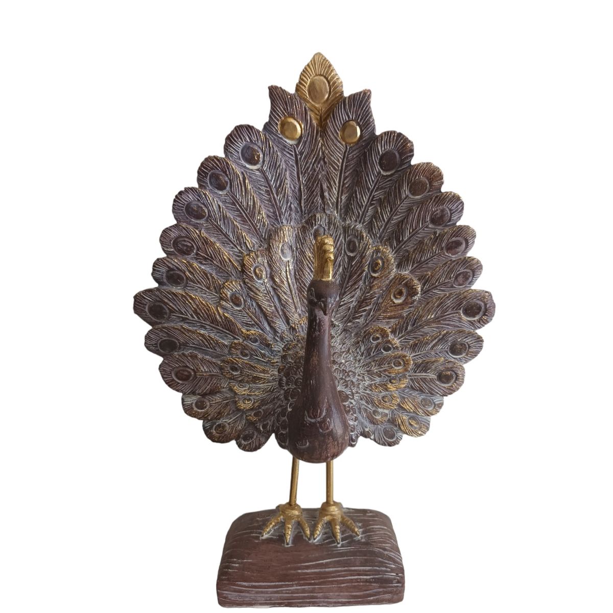 KADAR - FIGURA POLIRESINA  PAVO REAL KADAR