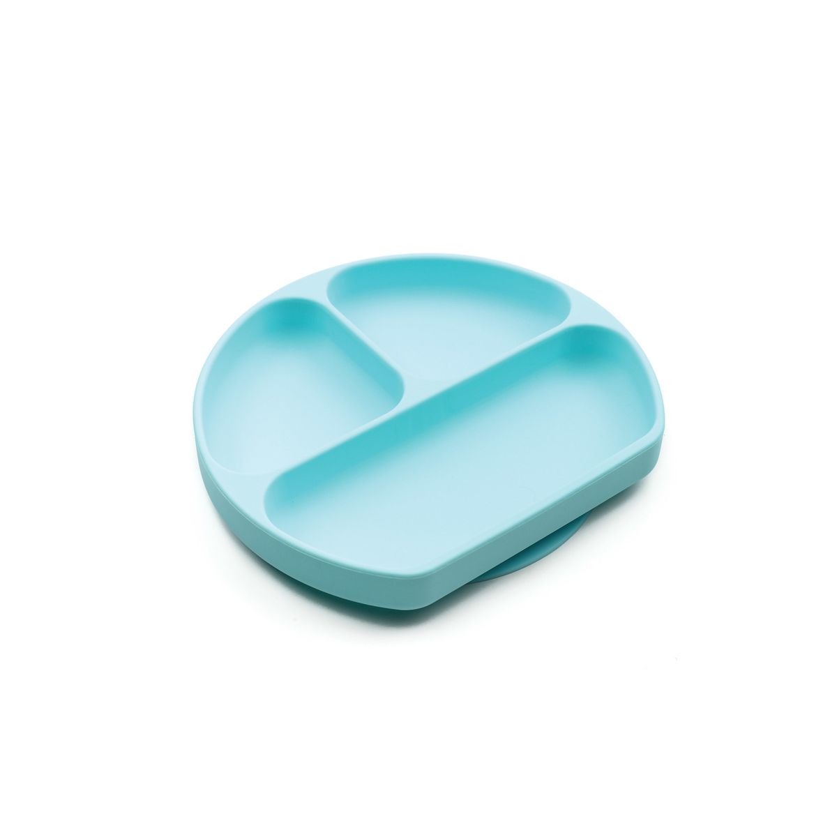 BUMKINS - Plato con agarre silicona  SiliconeGripDish Celeste BUMKINS