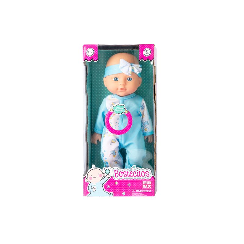 BOSTECITOS - Muñeca Bebe De Juguete Bostecitos 4 Sonidos BOSTECITOS