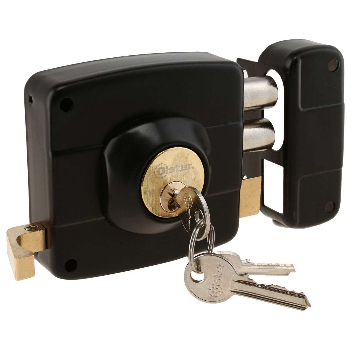 OISTER - Cerradura Sobreponer Oister 111 Caja Metálica - Negro