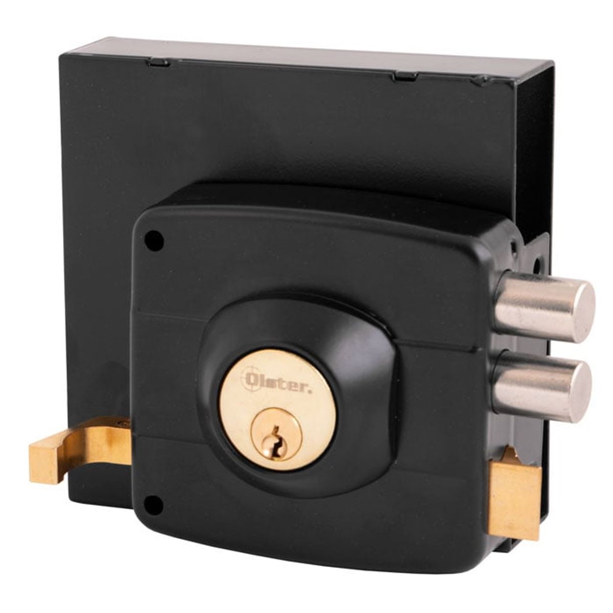 OISTER - Cerradura Sobreponer Oister 111 Caja Metálica - Negro