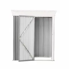 EL BARCO - Bodega Jardín con Repisas 162x92x180 Boxshed Color Gris