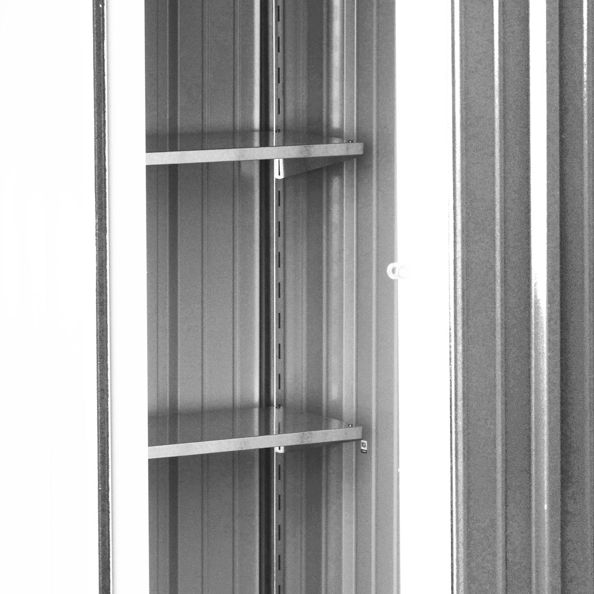 EL BARCO - Bodega Jardín con Repisas 162x92x180 Boxshed Color Gris