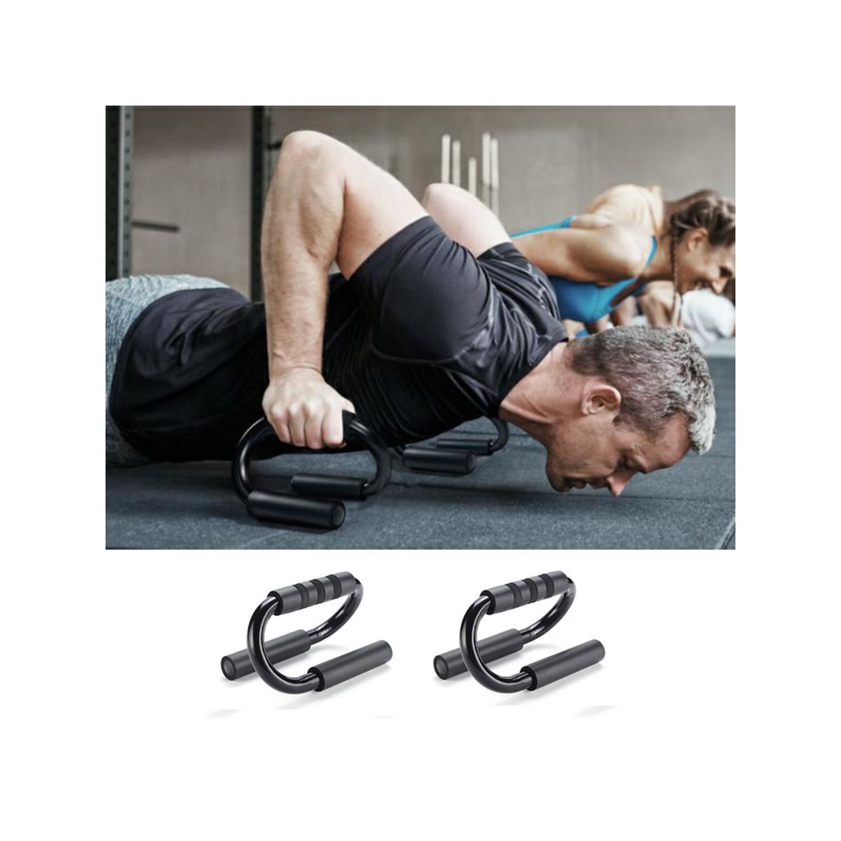 GENERICO - Push Up flexiones de brazos pectorales de acero