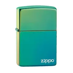ZIPPO - Encendedor High Polish Teal Logo Vede ZP49191ZL