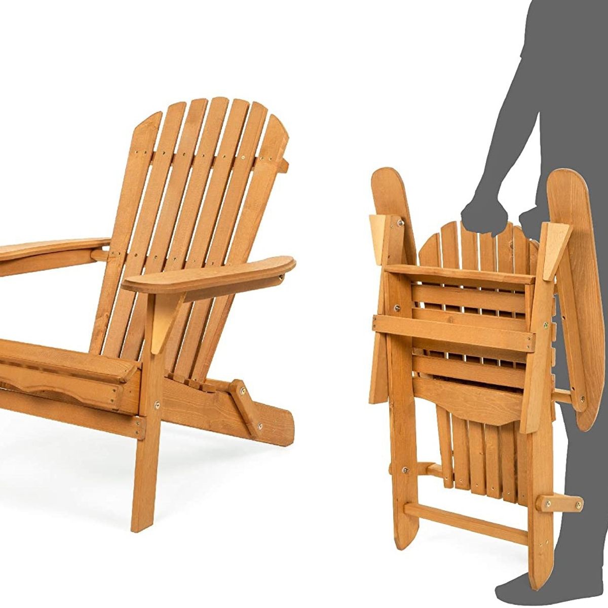 TECNOMOBILI - SILLA TERRAZA MADERA PLEGABLE MUSKOKA