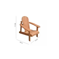 SILLA TERRAZA MADERA FIJA MUSKOKA