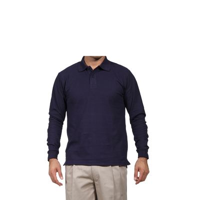 Imagen 2 del producto Polera Pique Hombre Manga Larga Azul Marino