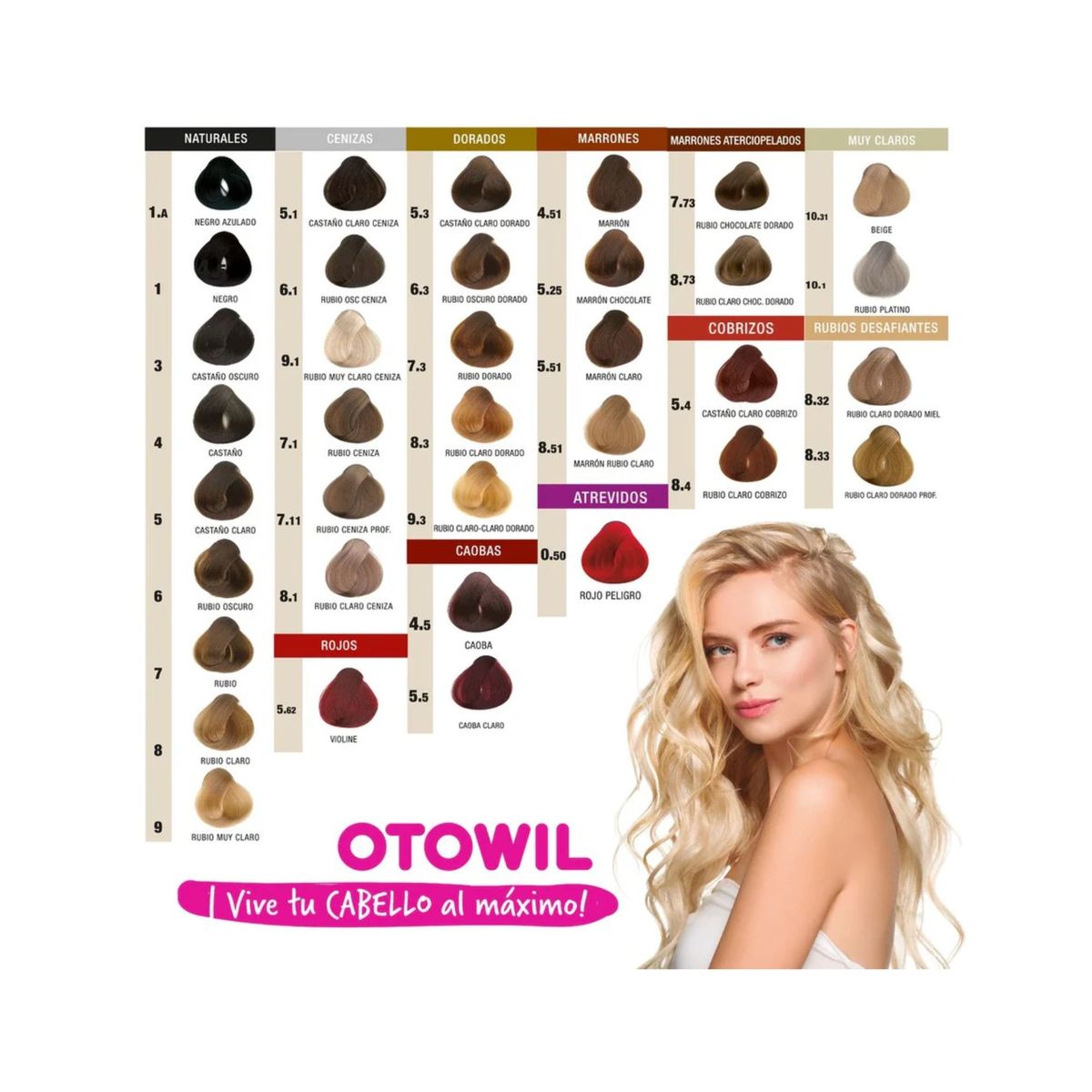 OTOWIL - TINTURA DE CABELLO PERMANENTE CON ACEITE DE ARGAN