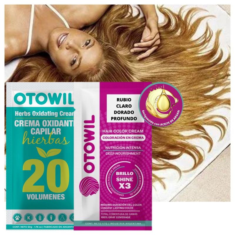 OTOWIL - TINTURA DE CABELLO PERMANENTE CON ACEITE DE ARGAN